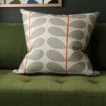 Orla Kiely Two Colour Stem Warm Grey Cushion
