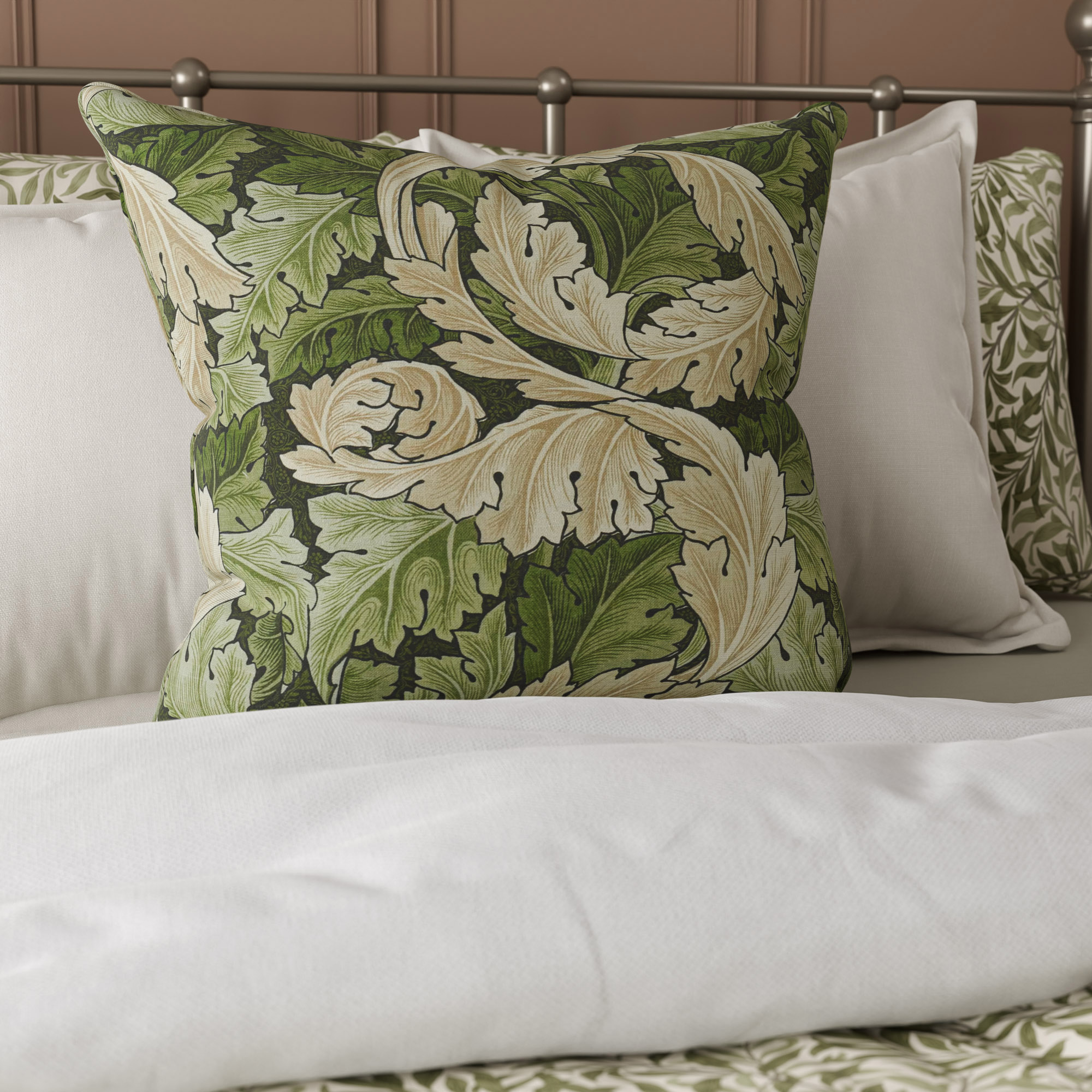 William Morris At Home Acanthus Nettle Cushion