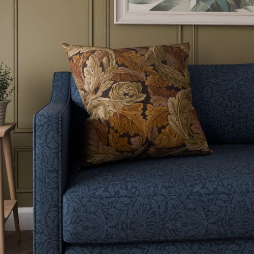 William Morris At Home Acanthus Velvet Acorn Cushion