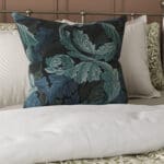 William Morris At Home Acanthus Velvet Indigo Cushion
