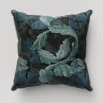 William Morris At Home Acanthus Velvet Indigo Cushion