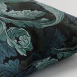 William Morris At Home Acanthus Velvet Indigo Cushion