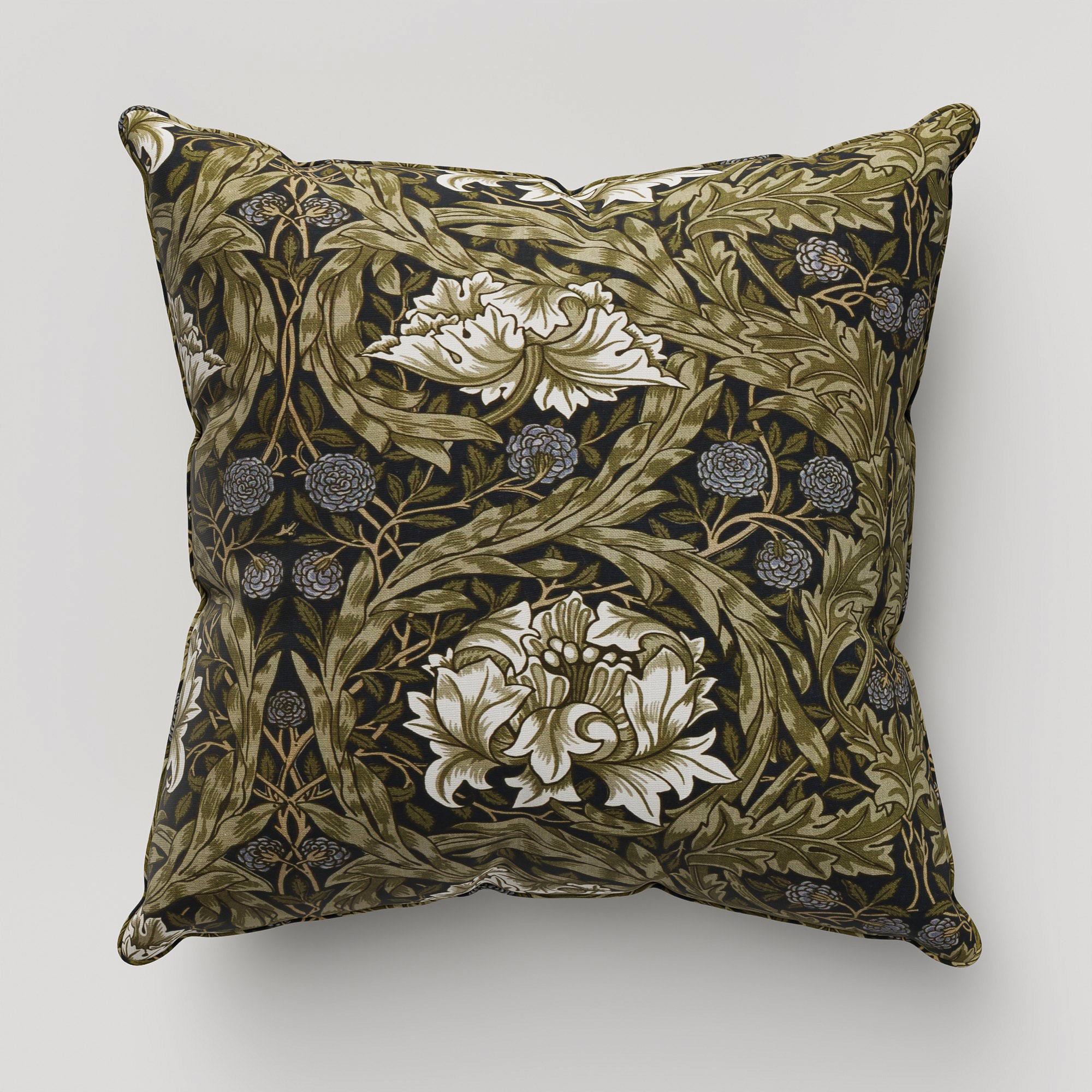 William Morris At Home African Marigold Cornflower Cushion - Image 2