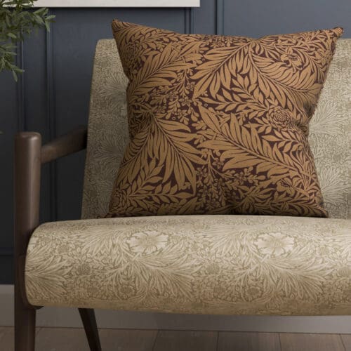 William Morris At Home Larkspur Woven Berry Cushion