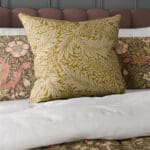William Morris At Home Larkspur Woven Ochre Cushion