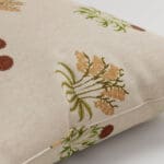William Morris At Home Lily Flower Embroidery Madder Cushion