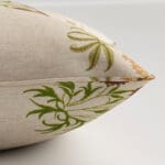 William Morris At Home Lily Flower Embroidery Madder Cushion