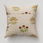William Morris At Home Lily Flower Embroidery Madder Cushion