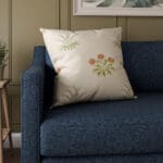 William Morris At Home Lily Flower Embroidery Nettle Cushion