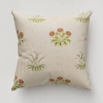 William Morris At Home Lily Flower Embroidery Nettle Cushion