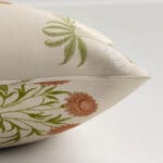 William Morris At Home Lily Flower Embroidery Nettle Cushion