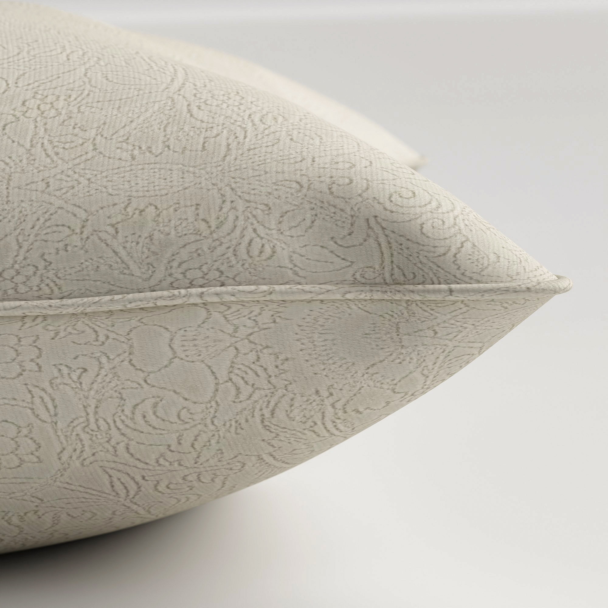 William Morris At Home Lodden Embroidery Chalk Cushion - Image 4