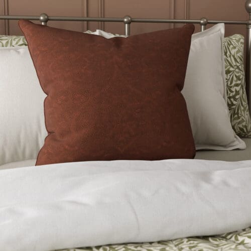 William Morris At Home Lodden Embroidery Clay Cushion