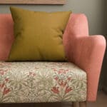 William Morris At Home Lodden Embroidery Ochre Cushion