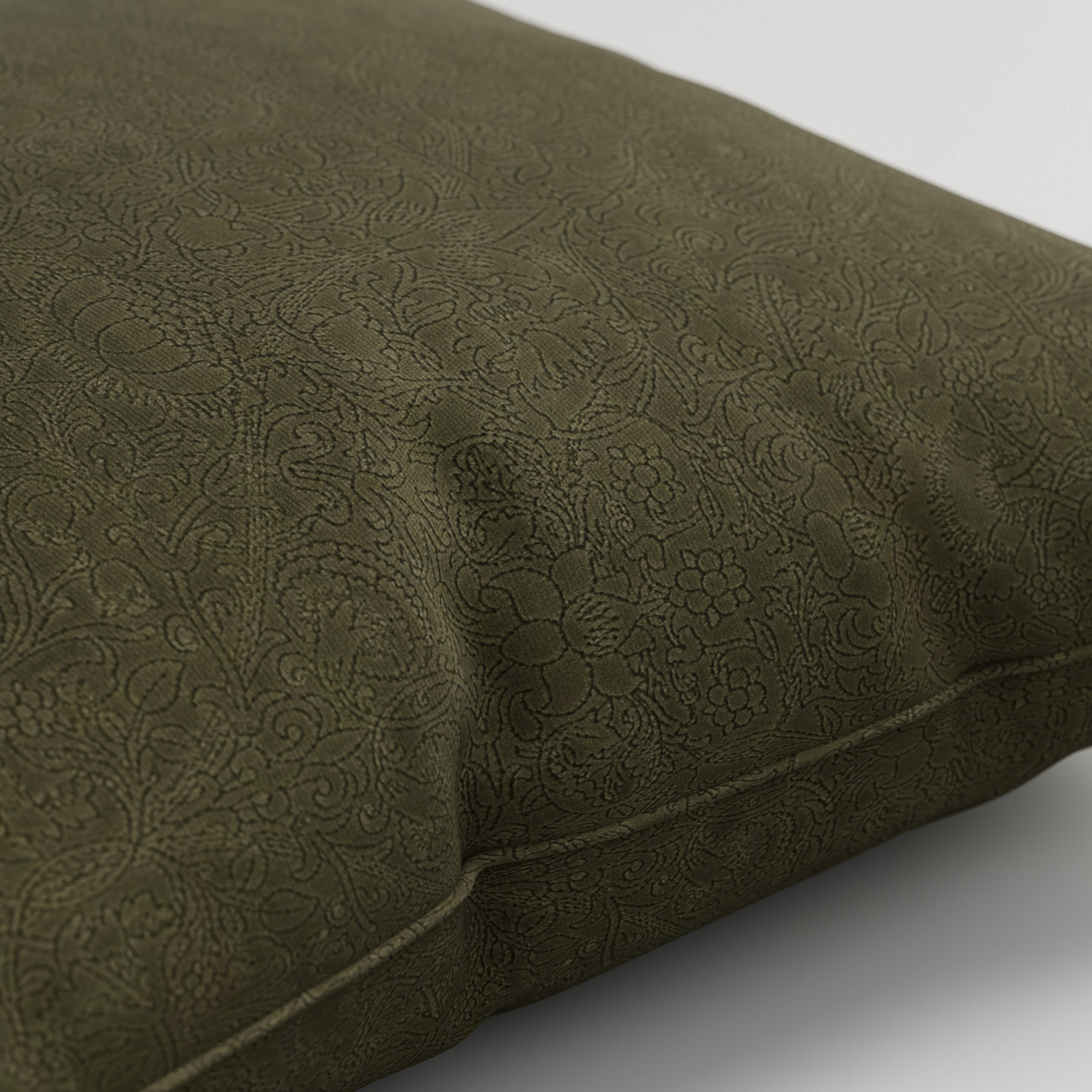 William Morris At Home Lodden Embroidery Sage Cushion - Image 3
