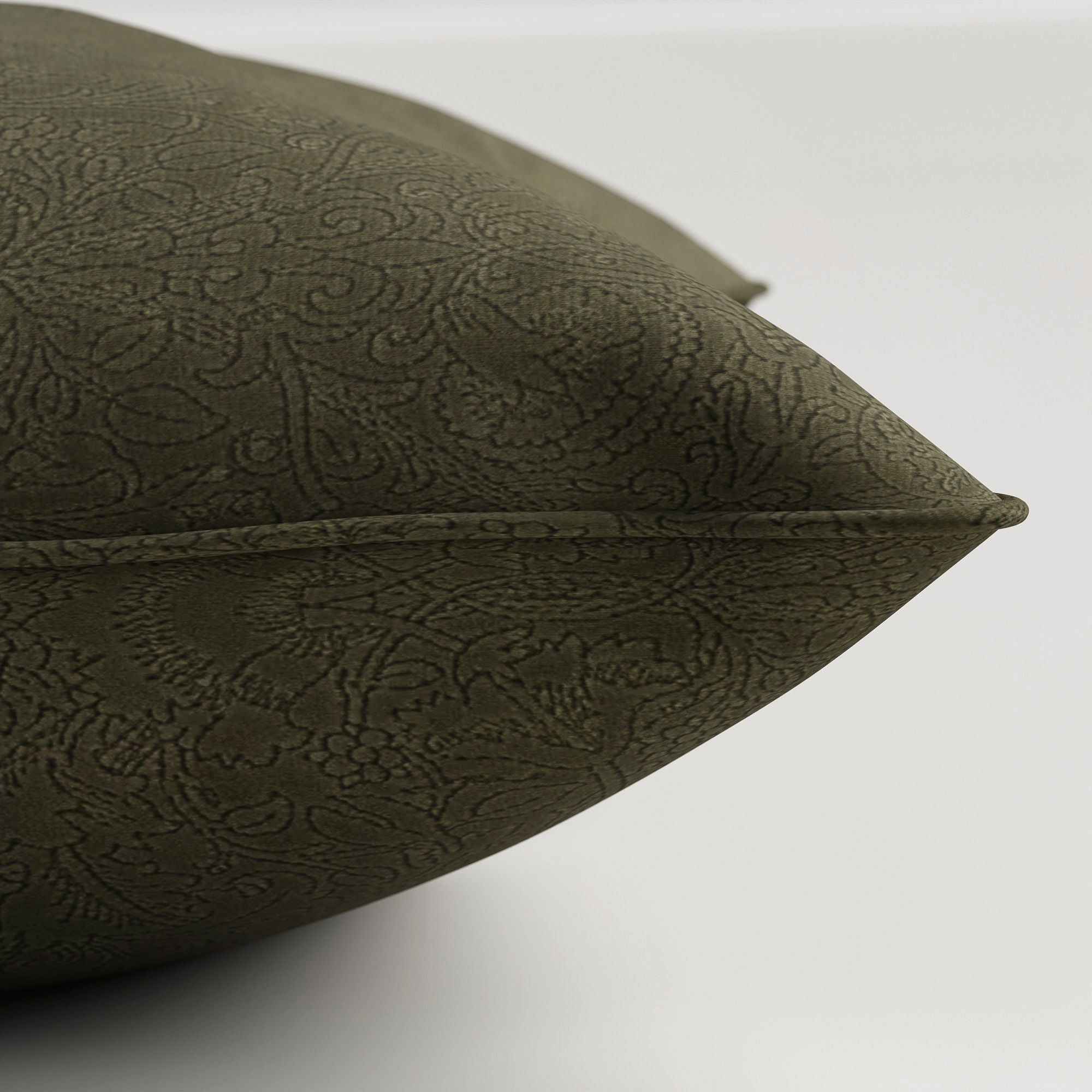William Morris At Home Lodden Embroidery Sage Cushion - Image 4