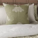 William Morris At Home Marigold Tree Embroidery Nettle Cushion