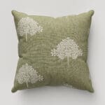 William Morris At Home Marigold Tree Embroidery Nettle Cushion