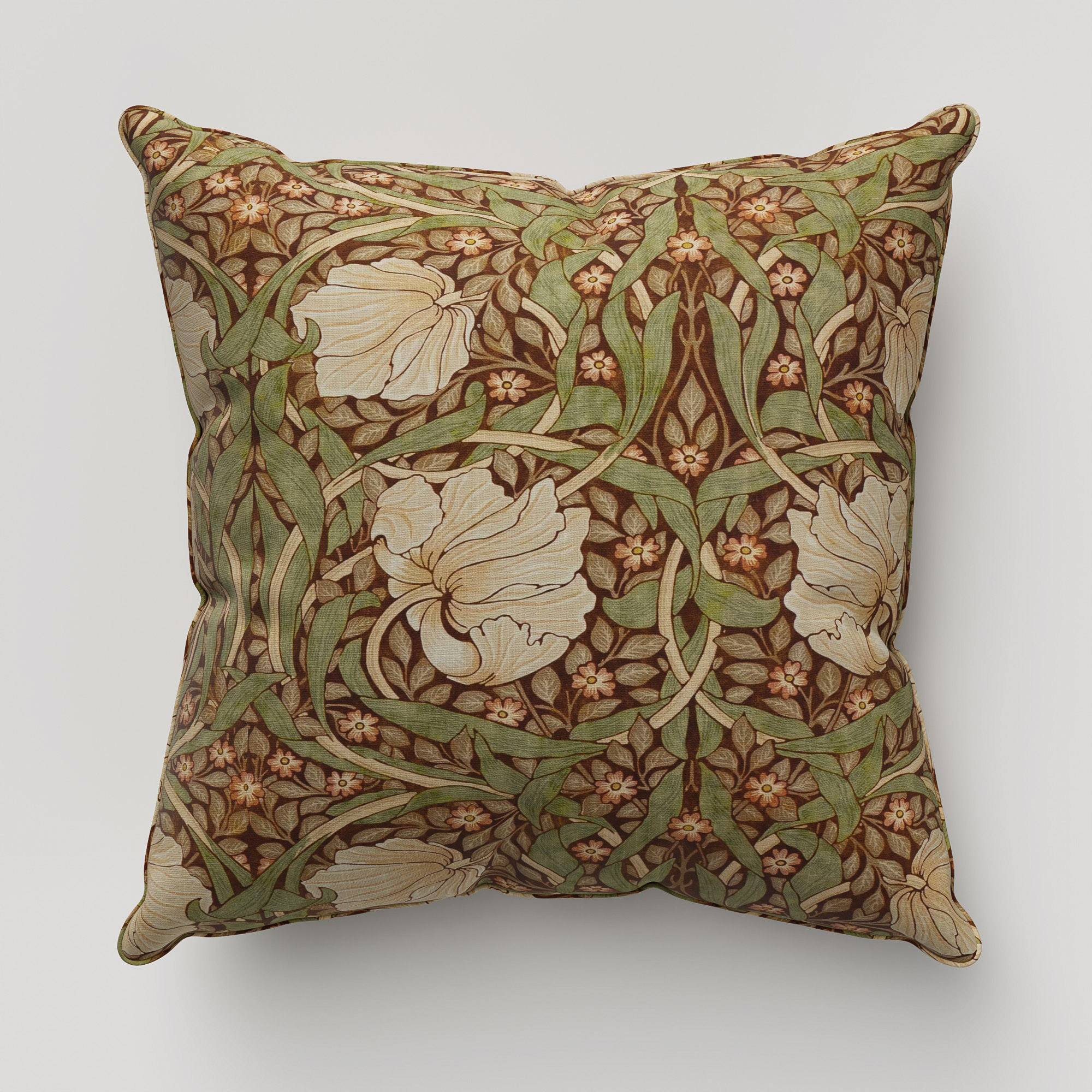 William Morris At Home Pimpernel Brick Cushion - Image 2