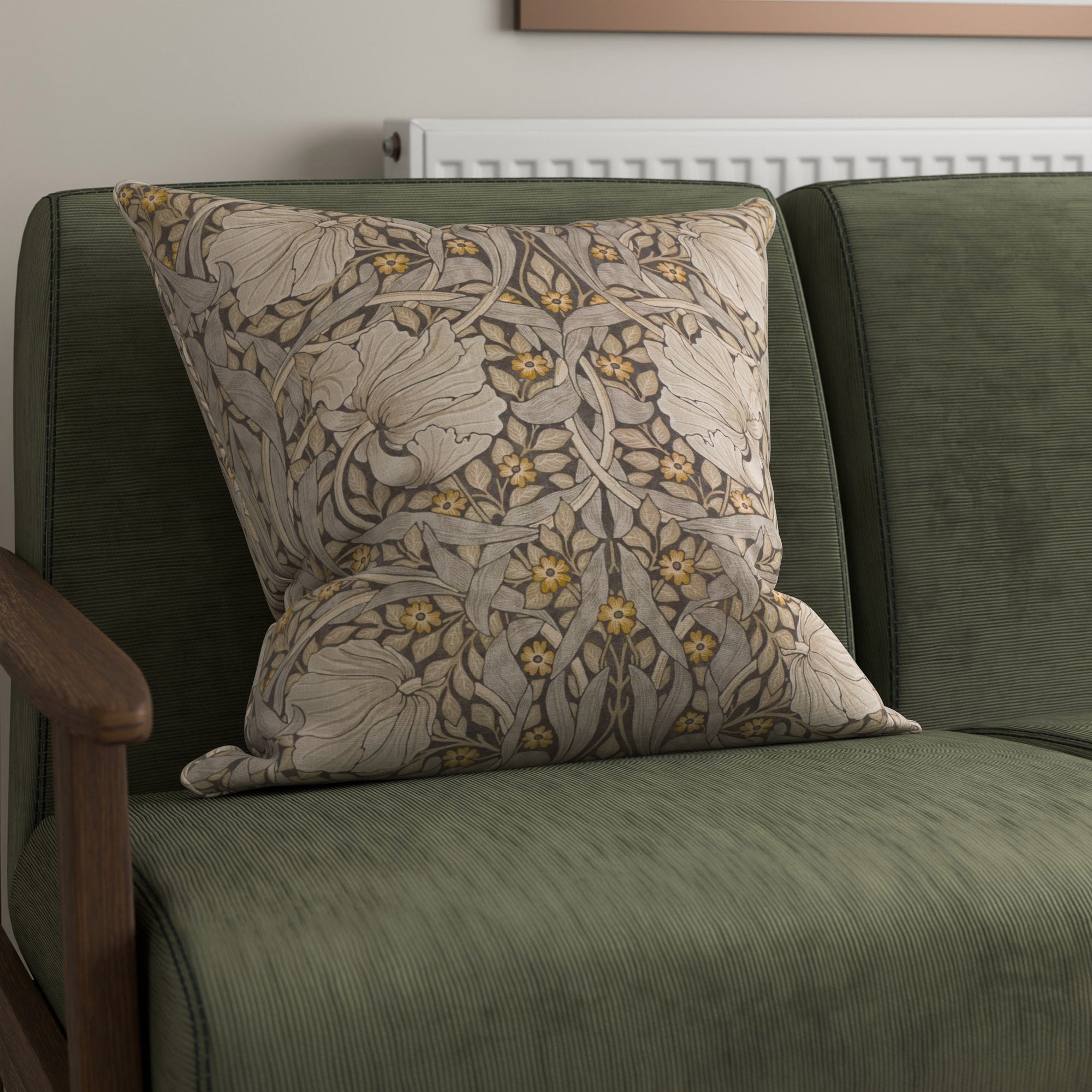 William Morris At Home Pimpernel Flint Cushion