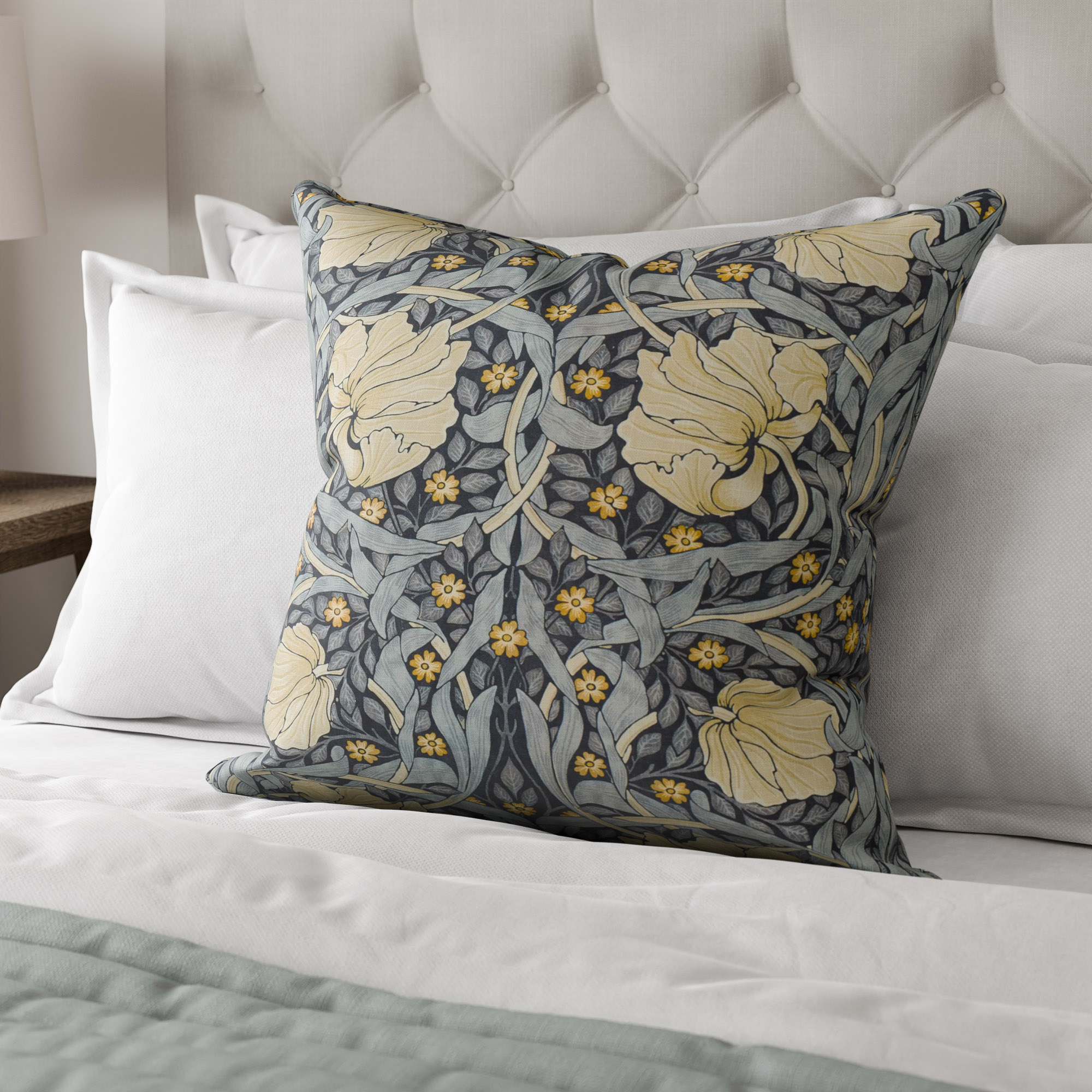 William Morris At Home Pimpernel Indigo Cushion