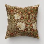 William Morris At Home Pimpernel Velvet Brick Cushion