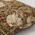 William Morris At Home Pimpernel Velvet Brick Cushion
