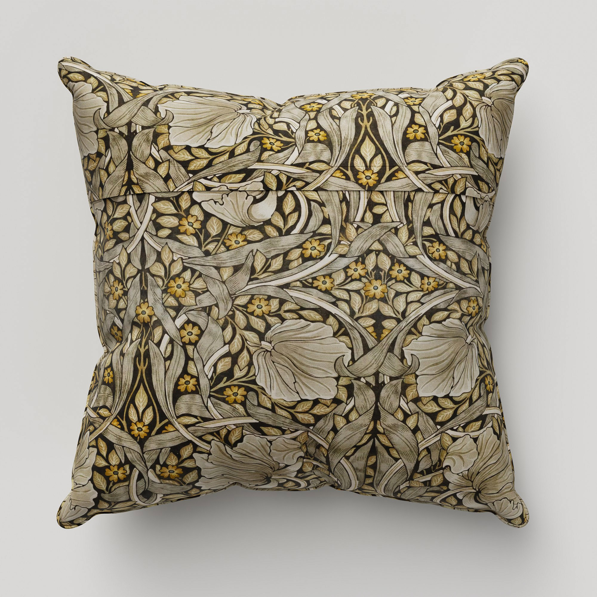 William Morris At Home Pimpernel Velvet Flint Cushion - Image 5