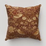 William Morris At Home Strawberry Thief Madder Cushion