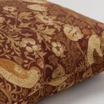 William Morris At Home Strawberry Thief Madder Cushion