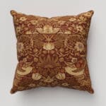 William Morris At Home Strawberry Thief Madder Cushion