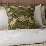 William Morris At Home Strawberry Thief Nettle Cushion