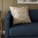 William Morris At Home Strawberry Thief Ochre Cushion