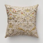 William Morris At Home Strawberry Thief Ochre Cushion
