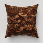 William Morris At Home Strawberry Thief Velvet Acorn Cushion