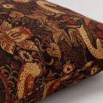 William Morris At Home Strawberry Thief Velvet Acorn Cushion