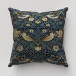William Morris At Home Strawberry Thief Woad Cushion