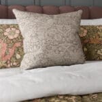 William Morris At Home Strawberry Thief Woven Limestone Cushion