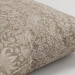 William Morris At Home Strawberry Thief Woven Limestone Cushion