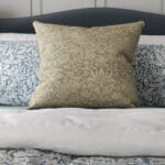 William Morris At Home Strawberry Thief Woven Sage Cushion