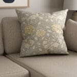 William Morris At Home Wild Tulip Limestone Cushion