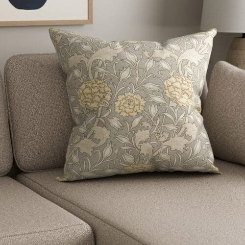 William Morris At Home Wild Tulip Limestone Cushion