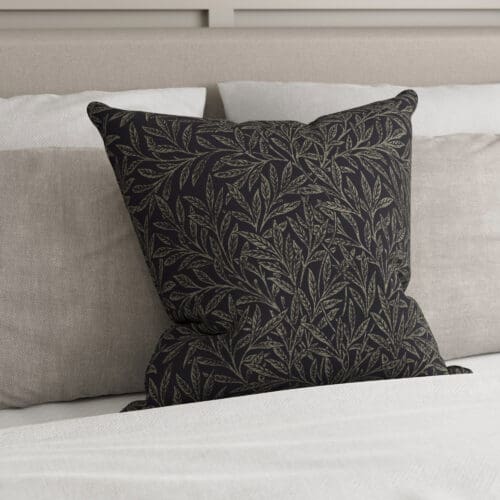 William Morris At Home Willow Woven Indigo Cushion