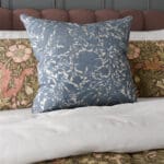 William Morris At Home Compton Silhouette Velvet Indigo Cushion