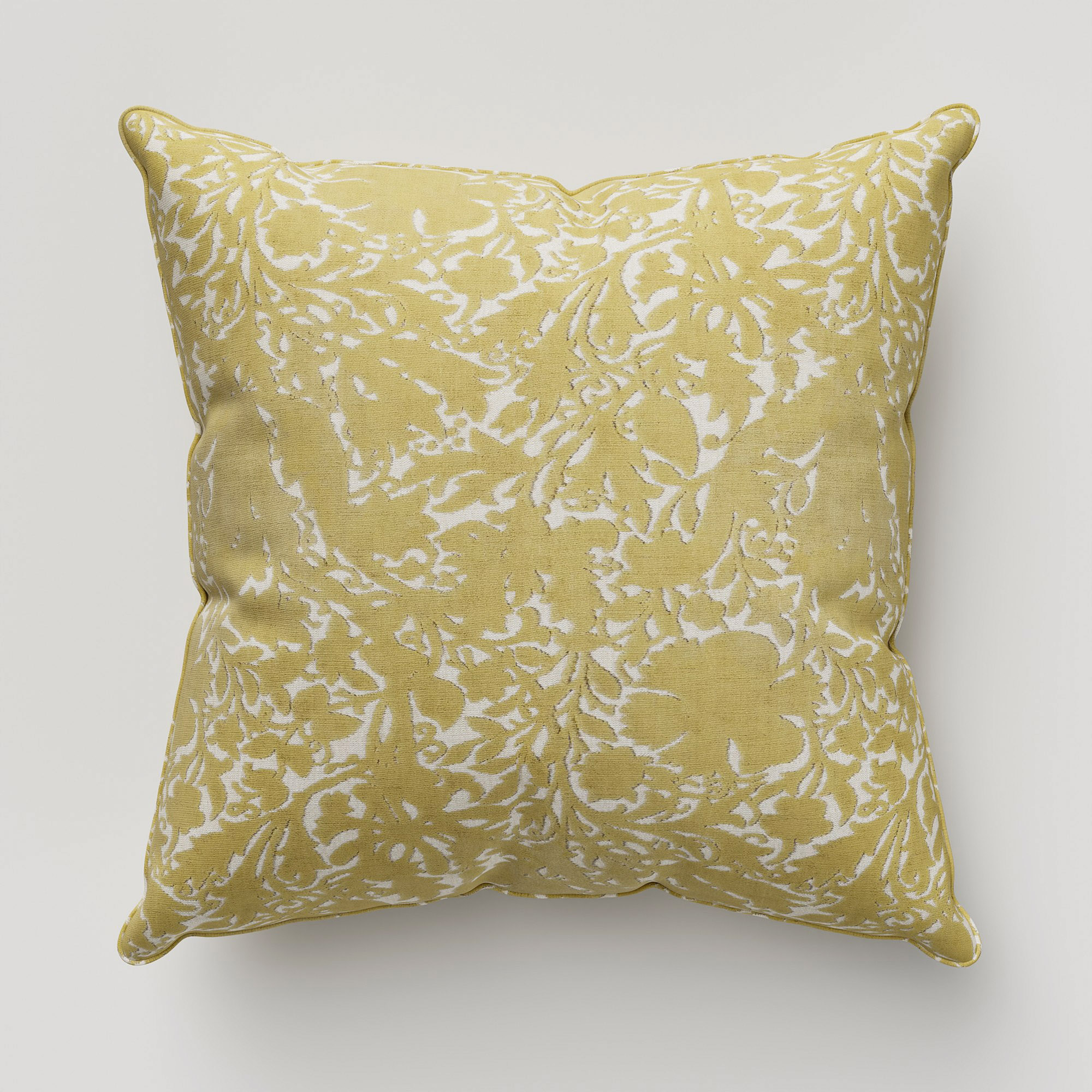 William Morris At Home Compton Silhouette Velvet Barley Cushion - Image 2