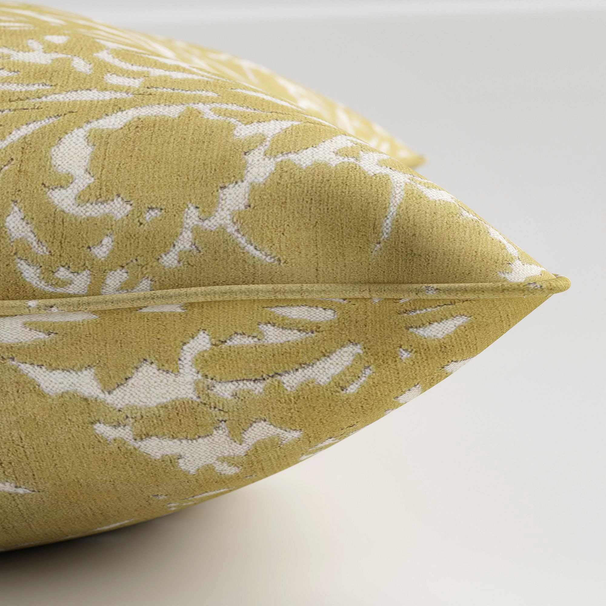 William Morris At Home Compton Silhouette Velvet Barley Cushion - Image 4