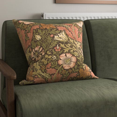 William Morris At Home Compton Velvet Brick Cushion