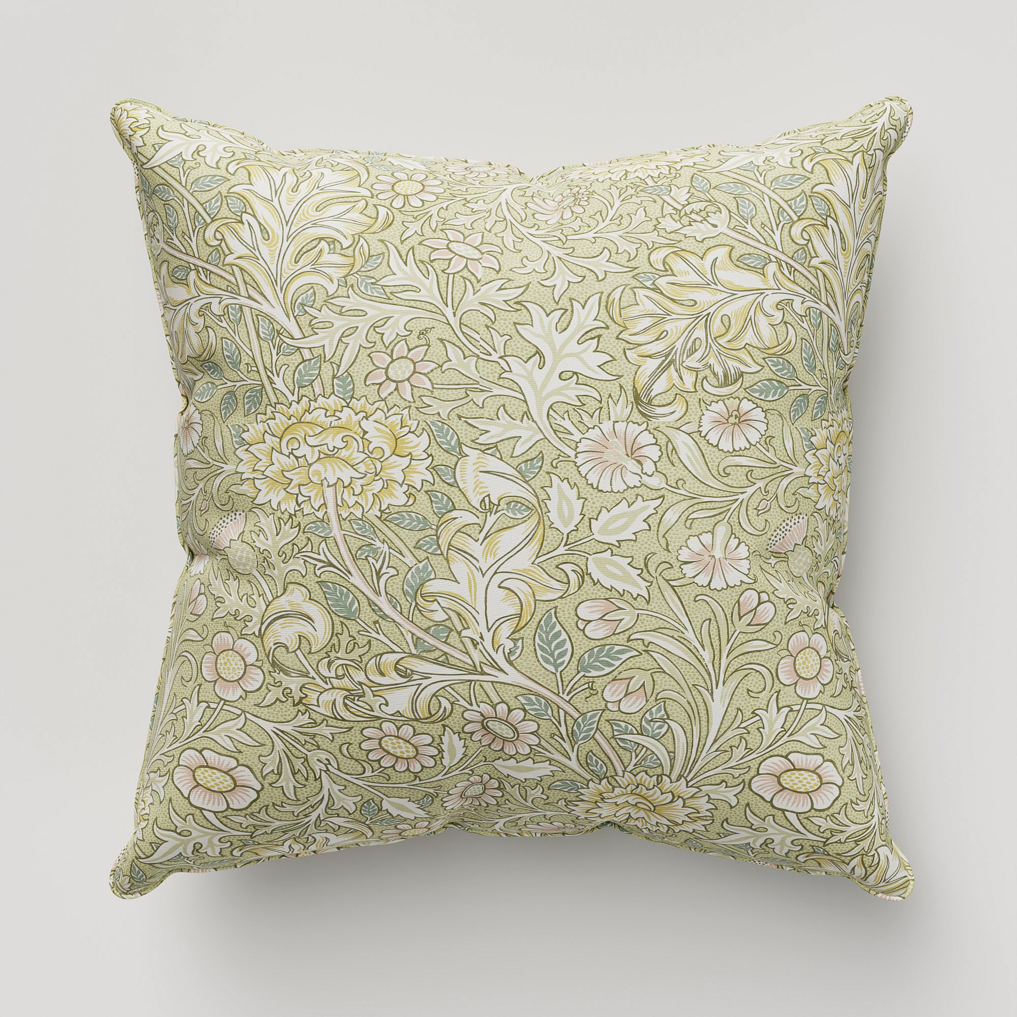 William Morris At Home Double Bough Apple Cushion - Image 2