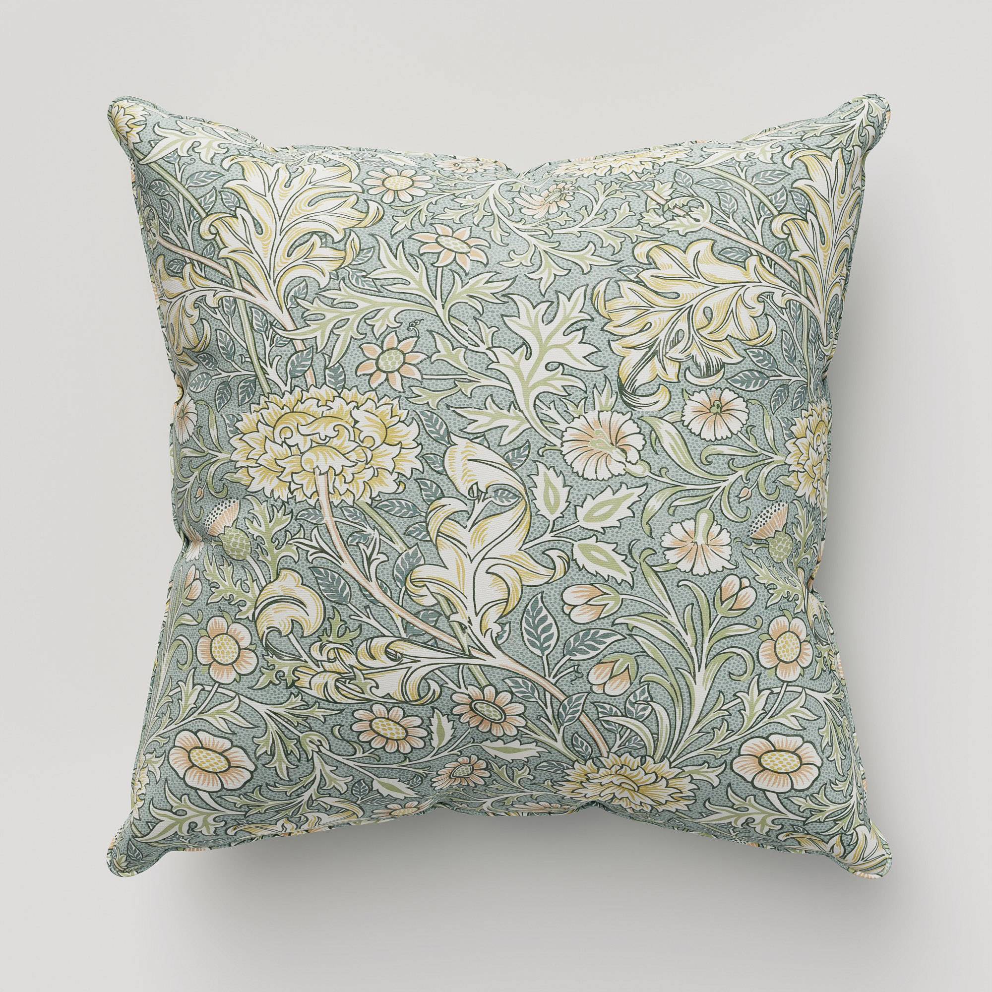 William Morris At Home Double Bough Bluebird Cushion - Image 2