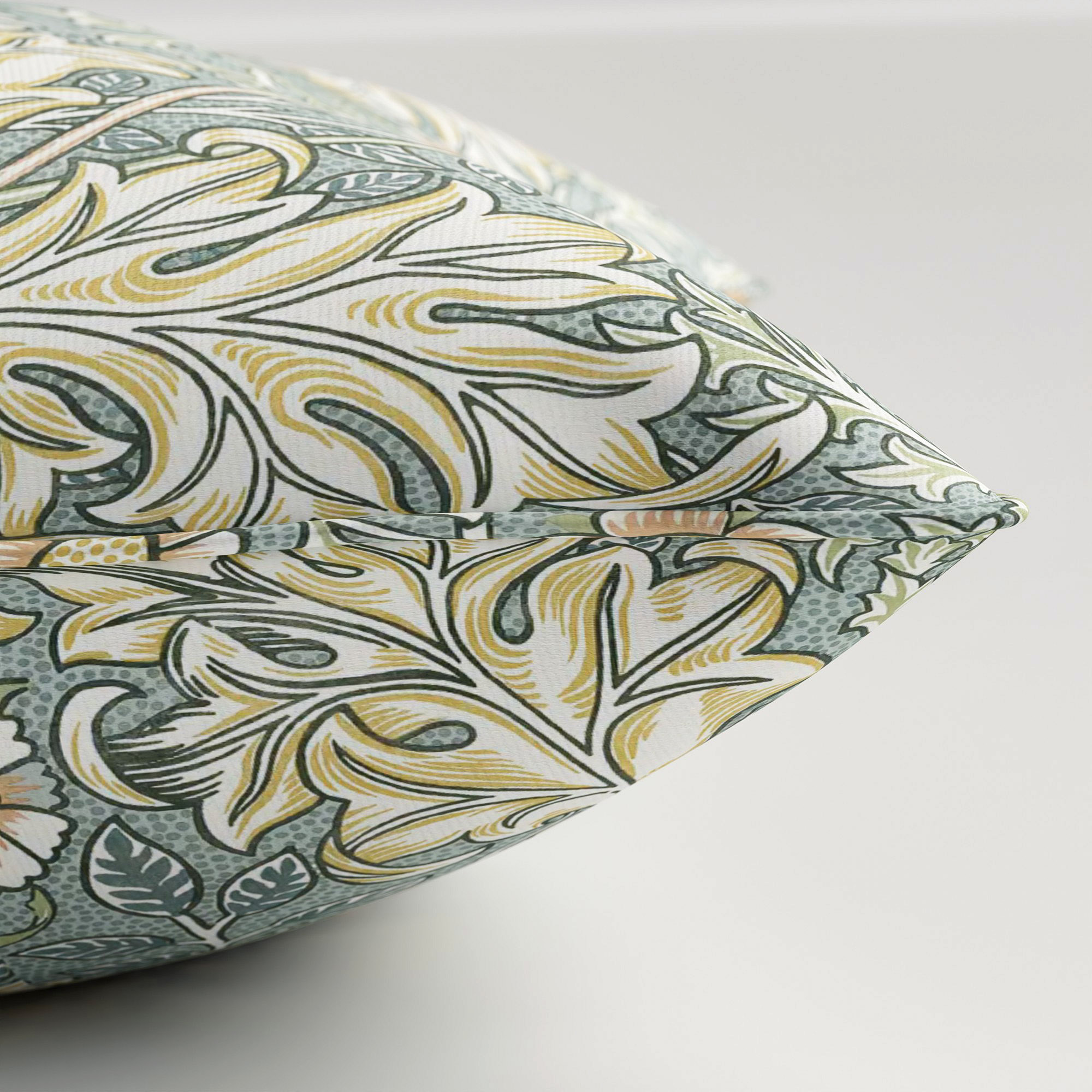 William Morris At Home Double Bough Bluebird Cushion - Image 4